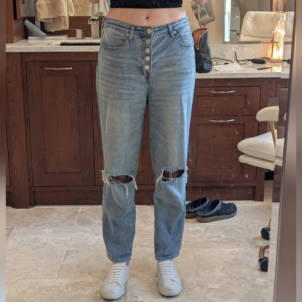 Abound Nordstrom Distressed Mom Jeans